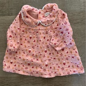 Mushroom print girls top